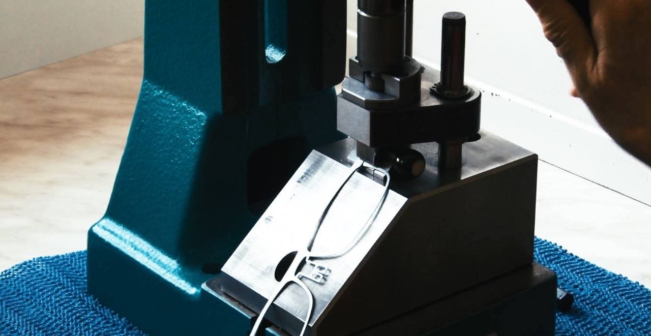 Hand-finishing a Japanese titanium eyewear frame